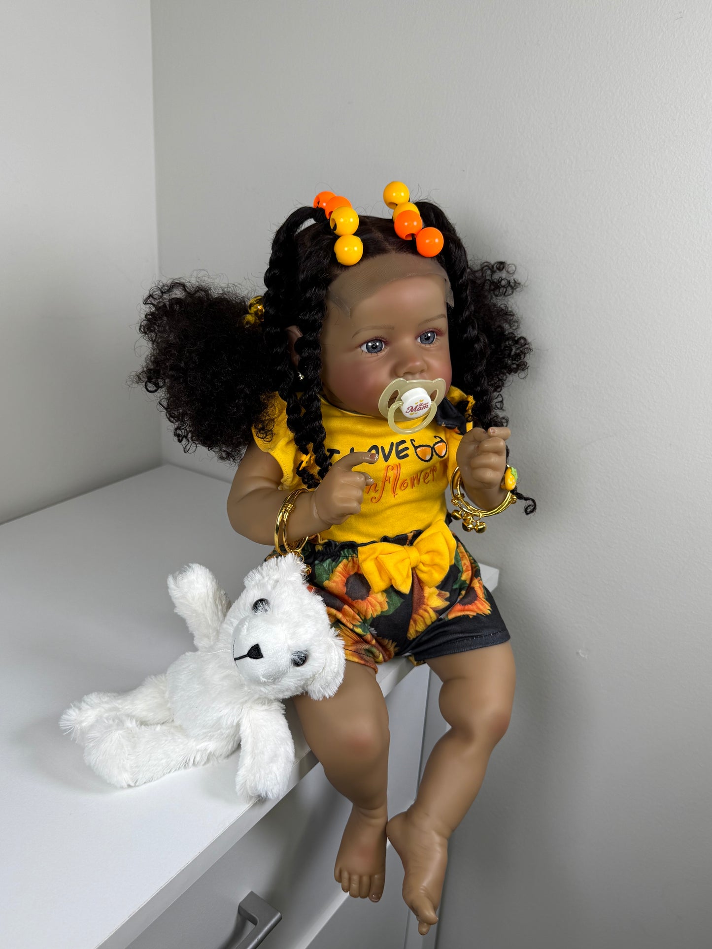 Mini Mane Collection🎀 – Human Hair Glueless Wigs for Reborn Dolls