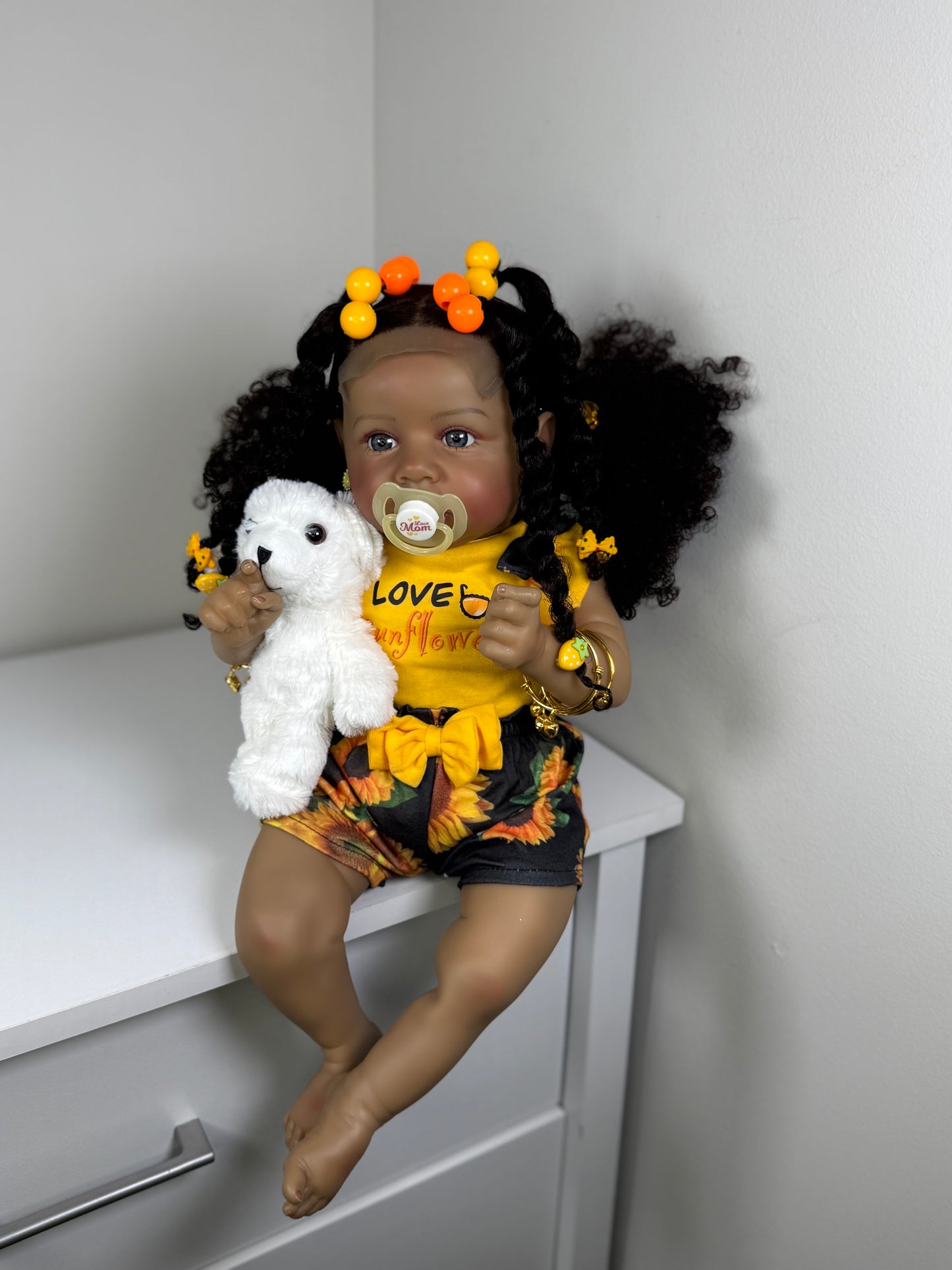 Mini Mane Collection🎀 – Human Hair Glueless Wigs for Reborn Dolls