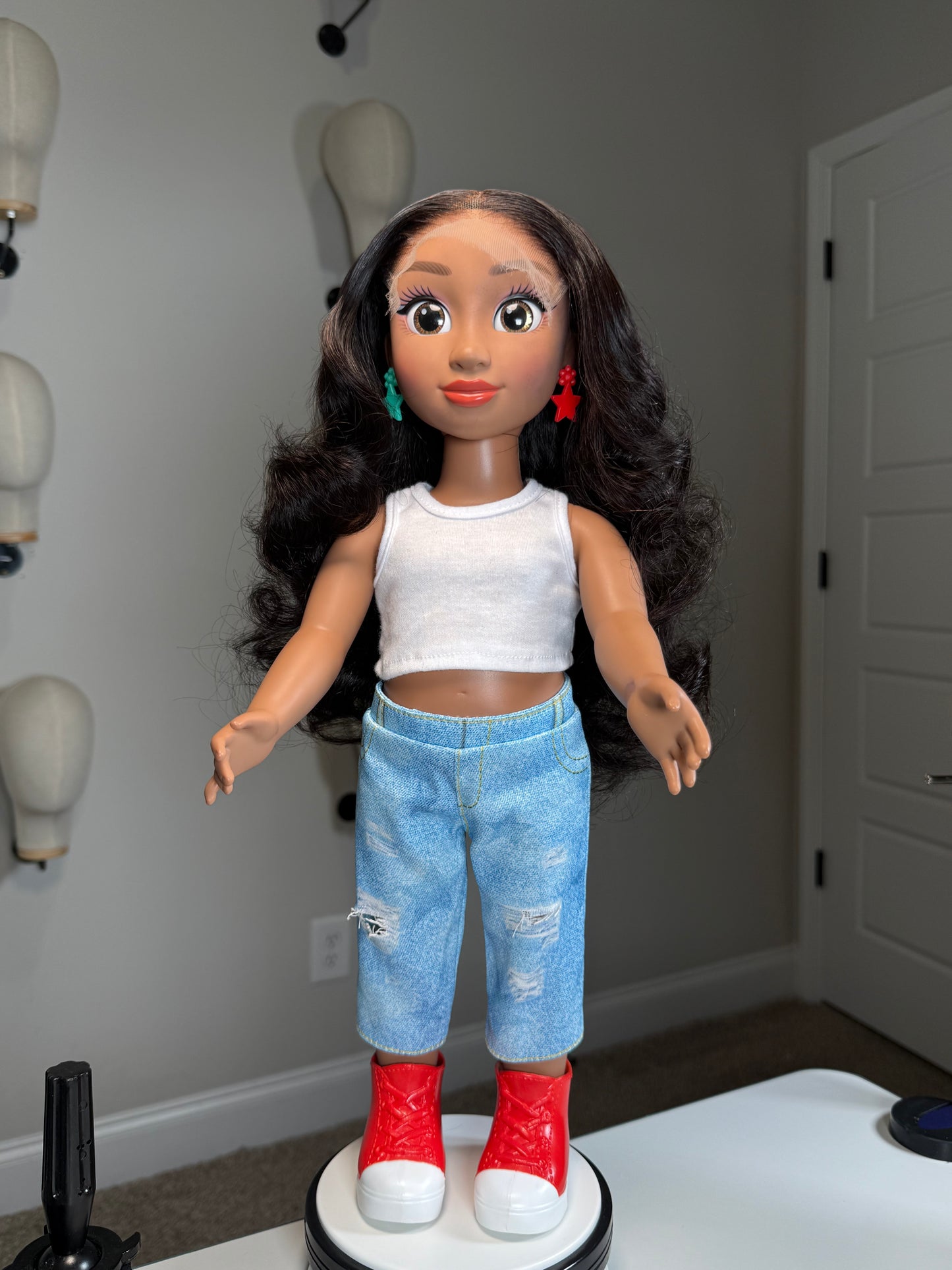 Mini Manes🎀-Big Style for Little Dolls (18 INCH DOLL WIGS).