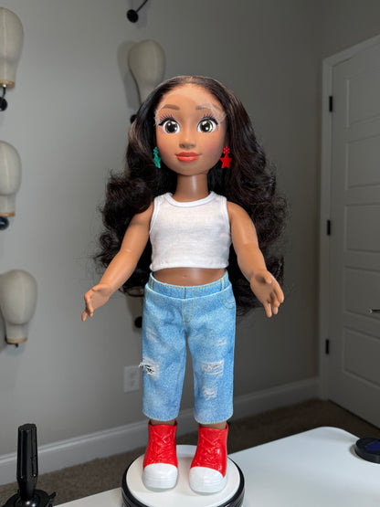 Mini Manes🎀-Big Style for Little Dolls (18 INCH DOLL WIGS).