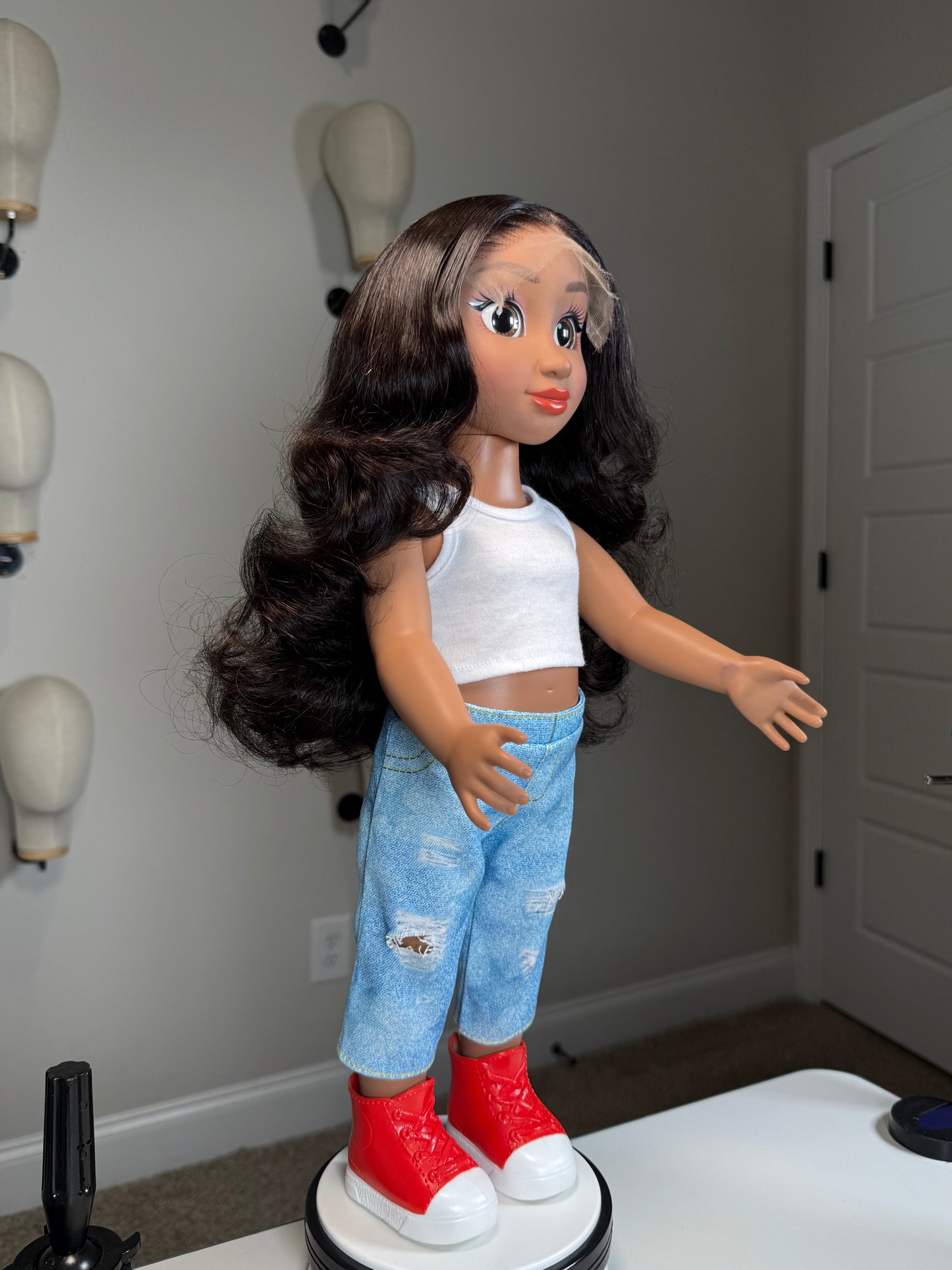 Mini Manes🎀-Big Style for Little Dolls (18 INCH DOLL WIGS).