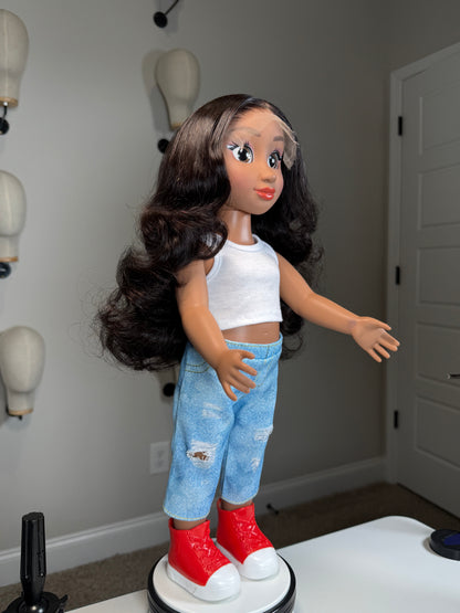 Mini Manes🎀-Big Style for Little Dolls (18 INCH DOLL WIGS).