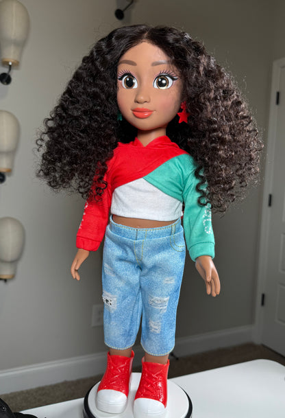 Mini Manes🎀-Big Style for Little Dolls (18 INCH DOLL WIGS).