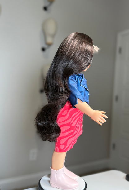 Mini Manes🎀-Big Style for Little Dolls (18 INCH DOLL WIGS).
