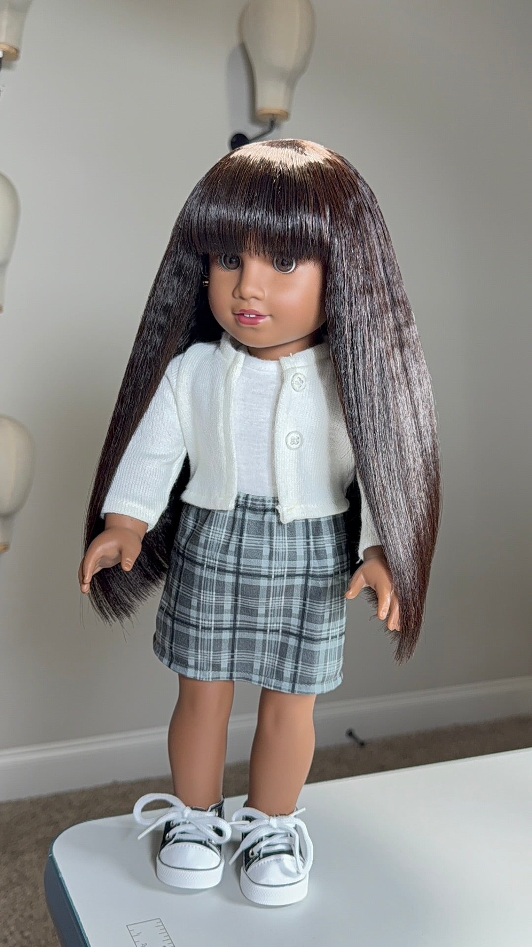 Mini Mane Easy Bang Bob human hair doll wig