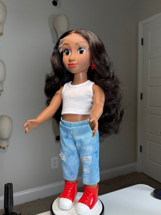 Mini Manes🎀-Big Style for Little Dolls (18 INCH DOLL WIGS).