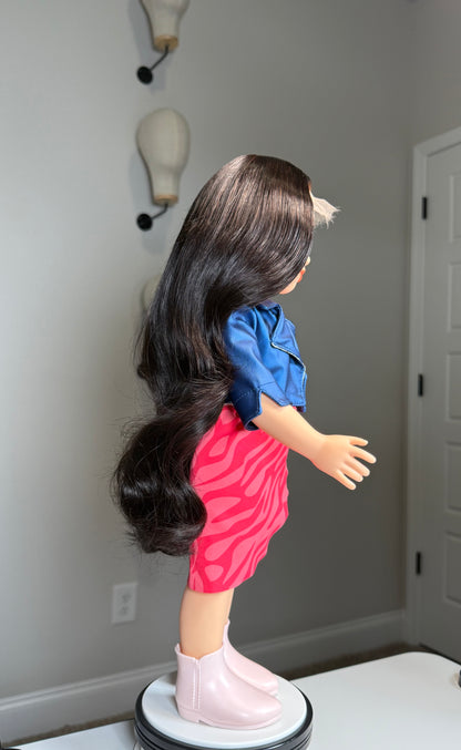 Mini Manes🎀-Big Style for Little Dolls (18 INCH DOLL WIGS).