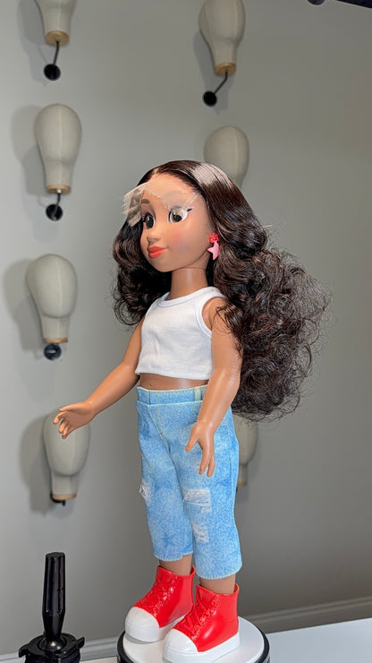 Mini Manes🎀-Big Style for Little Dolls (18 INCH DOLL WIGS).