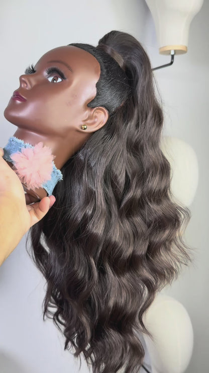 Signature Sleek- Glueless Half Up Half Down + Ponytail