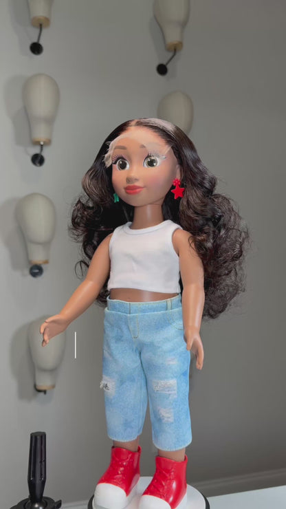 Mini Manes🎀-Big Style for Little Dolls (18 INCH DOLL WIGS).