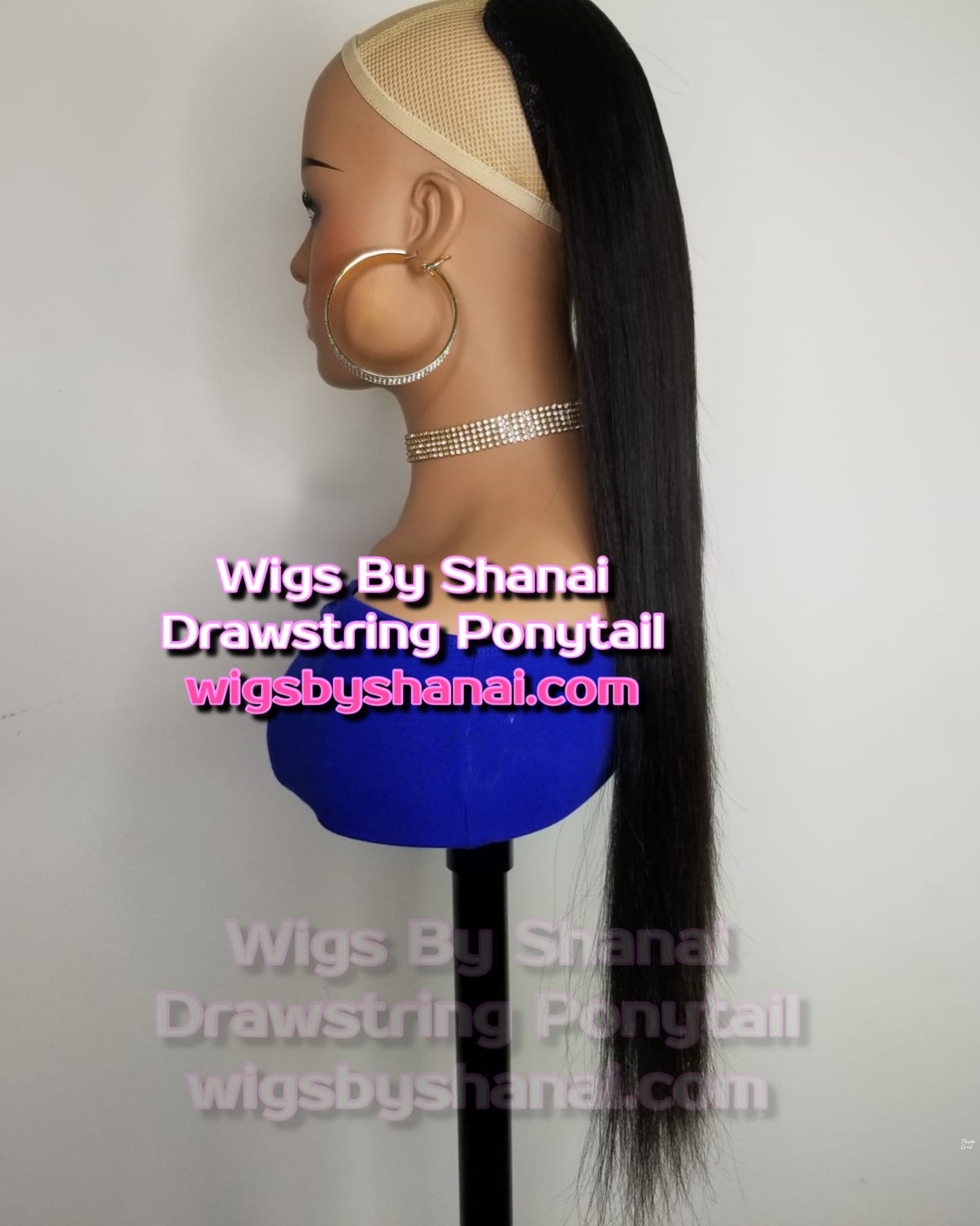 LUXE STRAIGHT - DRAWSTRING PONYTAIL COLLECTION