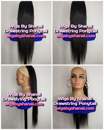 LUXE STRAIGHT - DRAWSTRING PONYTAIL COLLECTION